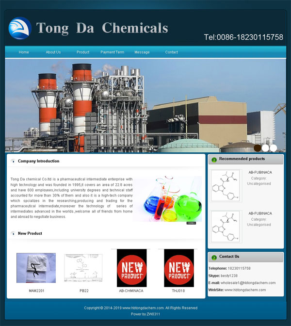 英文網站建設案例-通達化工-石家莊網站制作案例